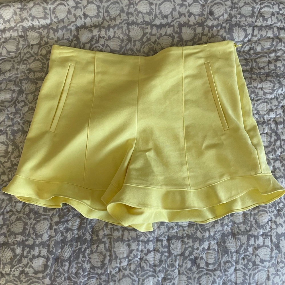 1. State ruffle shorts